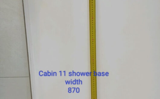 Accessible Cabin shower base width - 800mm