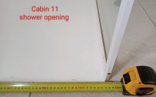 Accessible Cabin shower opening - 1170mm